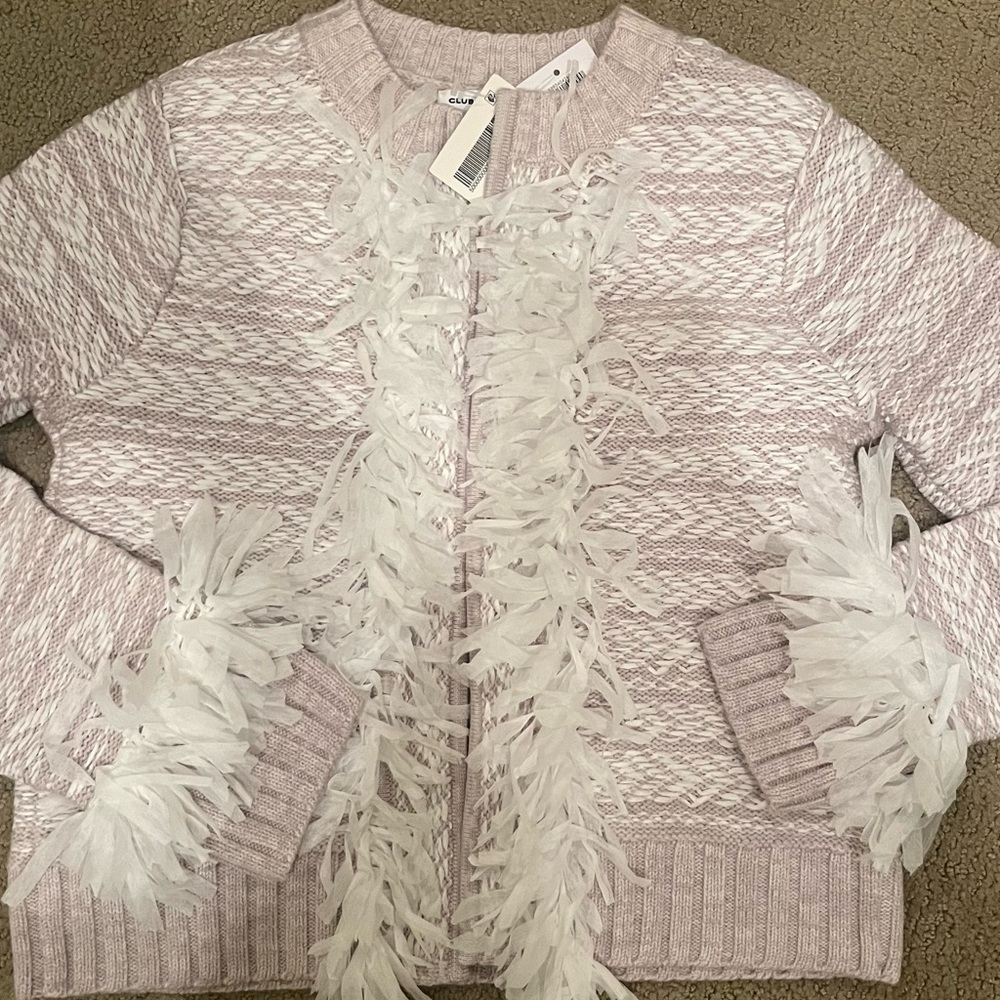 Club Monaco Knit Open Cardigan New With Tags